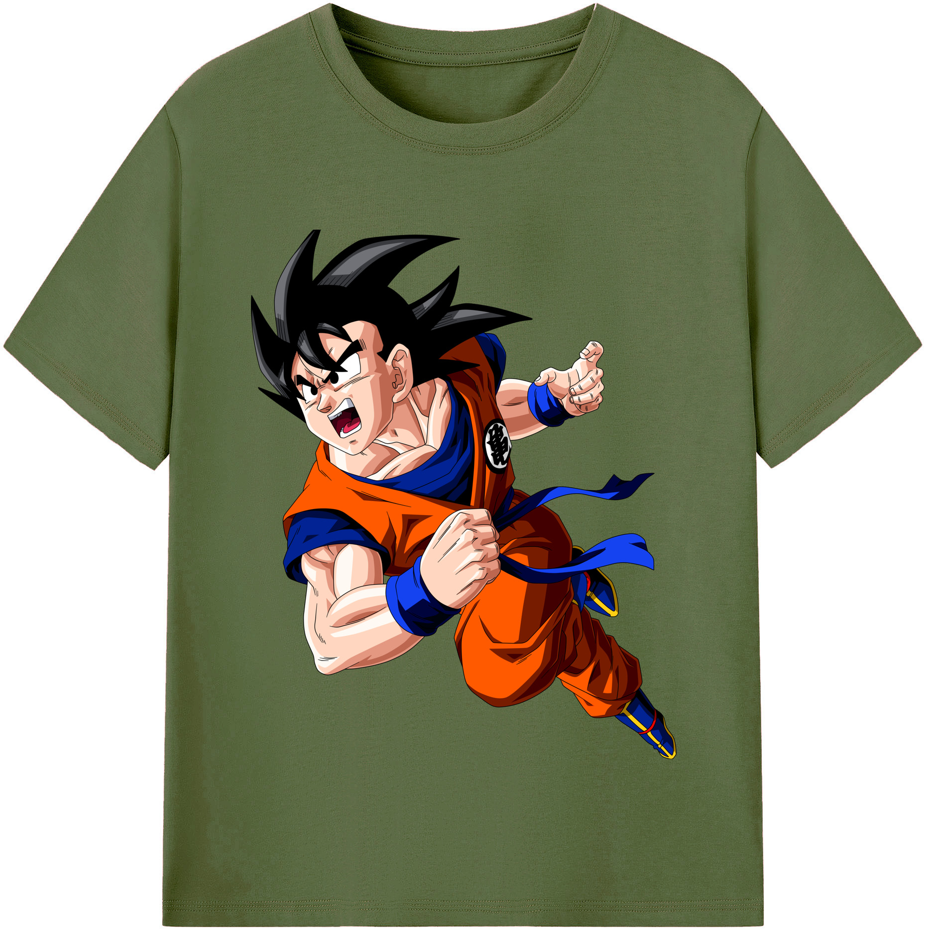 （画像用） ドラゴンボール 孫悟空（そん ごくう）Son Goku カカロット DRAGON BALL Kakarotto 綿100％半袖Tシャツ（フロントプリント）